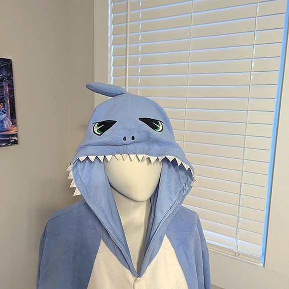 Focupaja Other - Adult Shark Kigurumi - Blue XXL - Cosplay, Costume, Pajamas